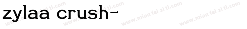 zylaa crush字体转换